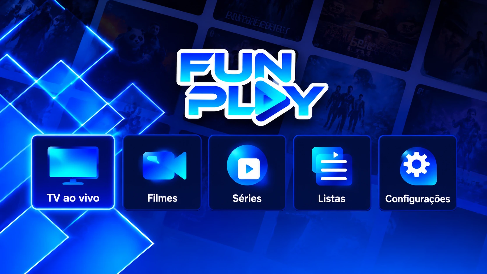 Captura original da interface Fun Play fornecida pelo cliente